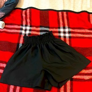 Black, Calvin Klein, shorts.